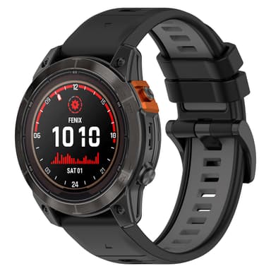 INF Hurtig-release horisontale linjer Tofarvet armbåndsurrem til Garmin Fenix MultiColor 20 mm