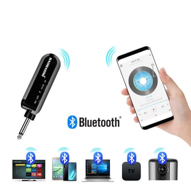 INF 2-pak trådløs mikrofon Bluetooth rumklang med Android-portkabel 3,5 mm stik MultiColor