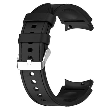 INF Silikone ensfarvet armbåndsurrem til Samsung Galaxy Watch Sort S