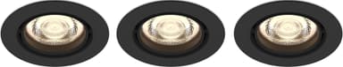 Philips Impala Ceiling spotlys 6W 3-pak (sort)