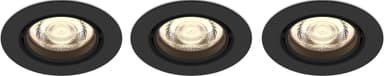 Philips Impala Ceiling spotlys 6W 3-pak (sort) thumbnail