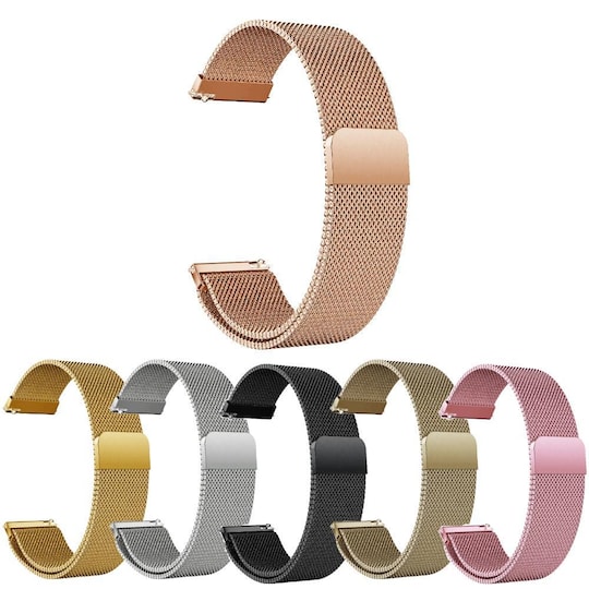 SKALO Milanese Loop til Samsung Watch 5 40mm - Rosa guld