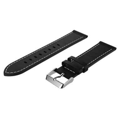 SKALO Læder Rem Amazfit GTS 4 Mini - Sort