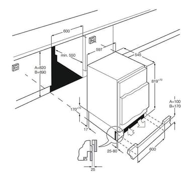 Electrolux fryser ERU1102FOW - 81,5 cm