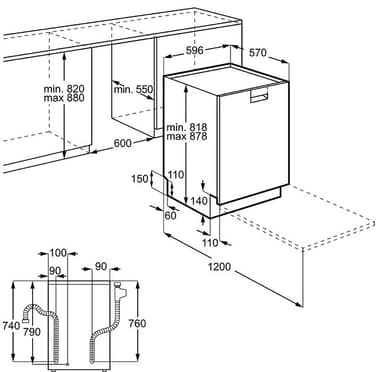 Electrolux opvaskemaskine ESF8591ROW
