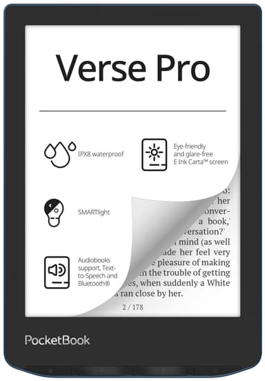 PocketBook Verse Pro e-bogslæser 16GB (Azure)