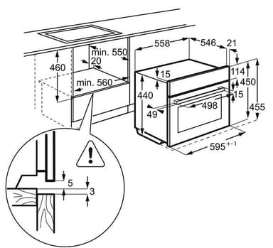 Electrolux kompakt ovn EVY5841BOX