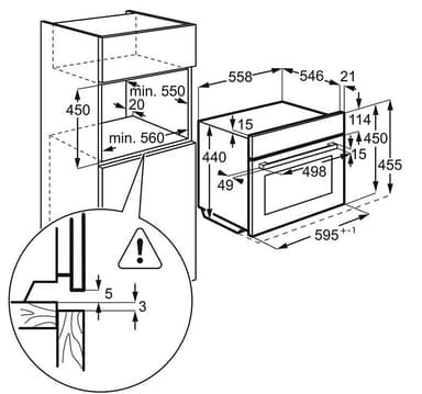 Electrolux kompakt ovn EVY5841BOX