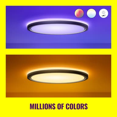 WiZ SuperSlim loftslampe 32W RGB (sort)