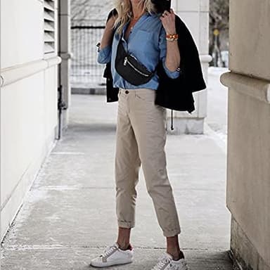 Oxford Cloth Fanny Pack Casual taljetaske til rejseindkøb Sort