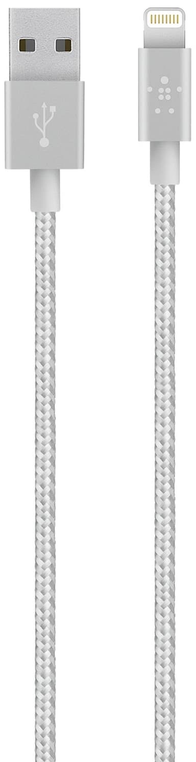 Belkin Mixit biloplader + Lightning kabel - sølv