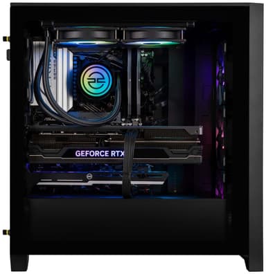 PCSpecialist Ultra 610 R7-7X3D/32/2.000/4070Ti stationær gaming computer