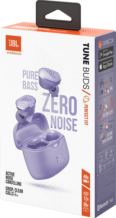 JBL Tune Buds true wireless in-ear høretelefoner (lilla)