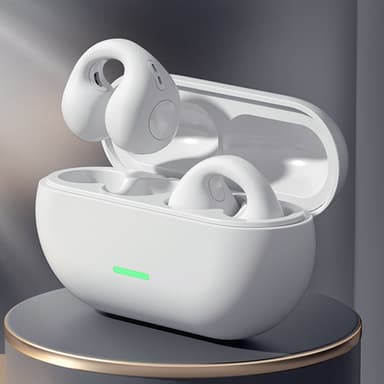 Trådløse Bluetooth 5.3 Bone Conduction høretelefoner Hvid