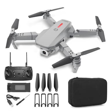 Drone med premium kamera og foldbart design Grå