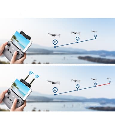 INF 1 par Yagi-UDA antenne signalforstærker til DJI Mavic 3/Air 2S/Mini 2/Mavic Air 2 MultiColor