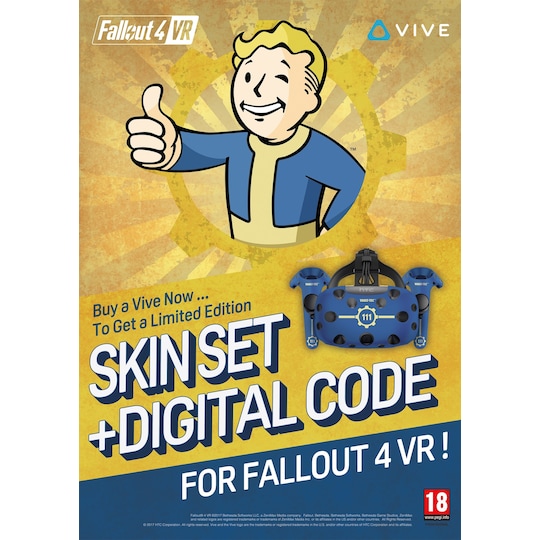 Fallout 4 VR skin sæt til HTC Vive