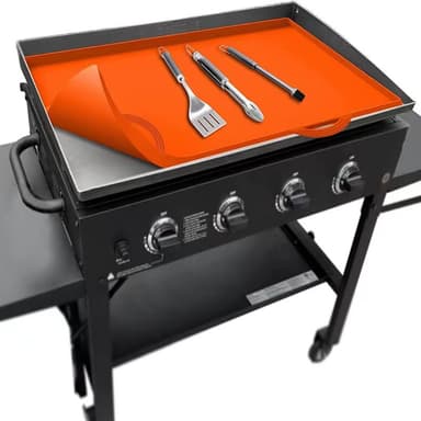 Griddle buddy grillmatta ugnsmatta hög temperaturbeständig för Blackstone Orange 36 inch