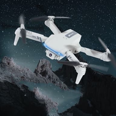 Drone med dobbelt kamera, én tast kontrol, 3 hastigheder Grå