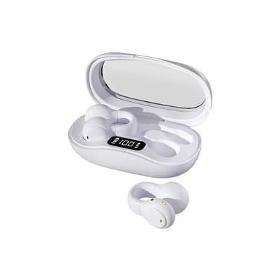 Trådløse Bluetooth 5.3 Bone Conduction høretelefoner Hvid