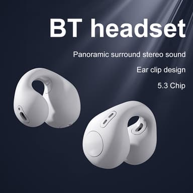Trådløse Bluetooth 5.3 Bone Conduction høretelefoner Hvid