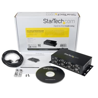 StarTech.com USB till DB9 RS232 seriell adapterhubb med 8 portar - Industriell D