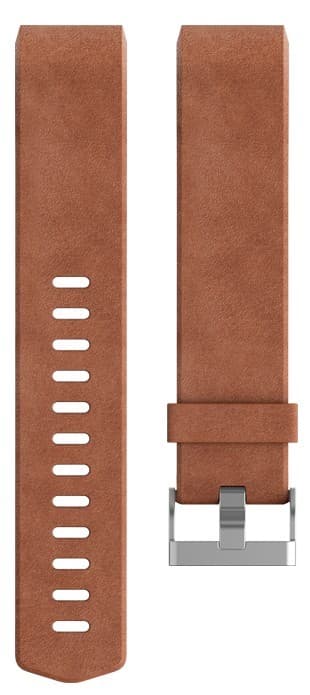 FitBit Charge 2 armbåndsrem i læder L - brun