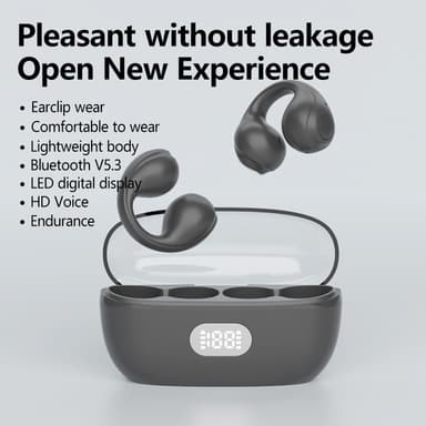 Trådløse Bluetooth 5.3 Bone Conduction høretelefoner Hvid