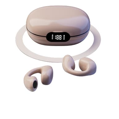 Trådløse Bluetooth 5.3 Bone Conduction høretelefoner Beige