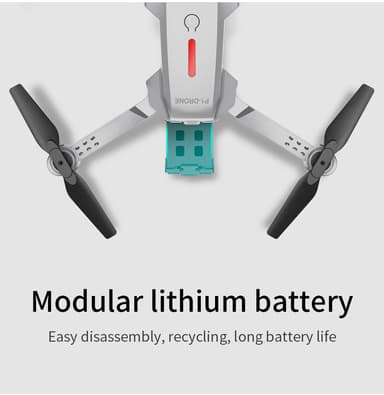 Drone med premium kamera og foldbart design Sort