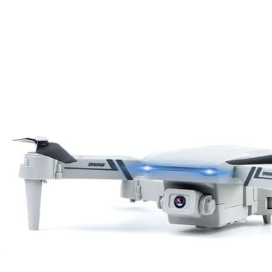 Drone med dobbelt kamera, én tast kontrol, 3 hastigheder Grå