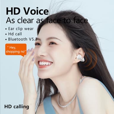 Trådløse Bluetooth 5.3 Bone Conduction høretelefoner Hvid