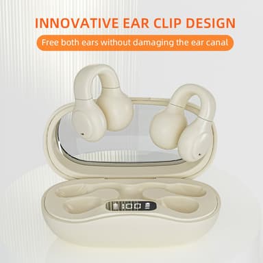 Trådløse Bluetooth 5.3 Bone Conduction høretelefoner Hvid