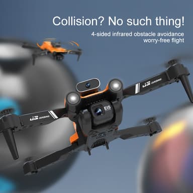 INF Drone foldbar, med sensorer mod forhindringer Orange