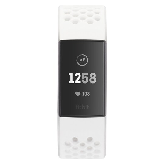 Fitbit Charge 3 Special Ed. aktivitetsur (hvid/grafit aluminium)