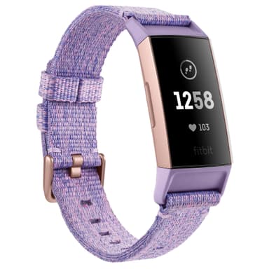 Fitbit Charge 3 Special Ed. aktivitetsmåler (lavendel vævet/rosaguld) Fitbit Charge 3 Special Ed. aktivitetsmåler (lavendel vævet/rosaguld)