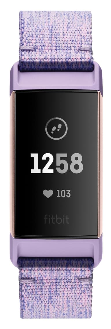 Fitbit Charge 3 Special Ed. aktivitetsur (lavendel vævet/rosaguld)