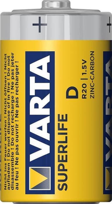 Varta R20/D (Mono) (2020) batteri, 2 stk. blister