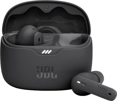 JBL Tune Beam true wireless in-ear høretelefoner (sort)