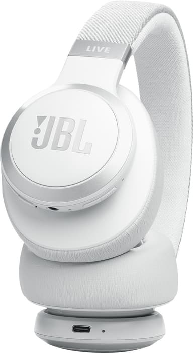 JBL Live 770NC wireless around-ear headphones (hvid)
