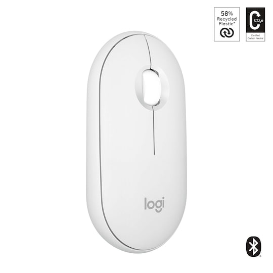 Logitech Pebble Mouse 2 M350s wireless mouse (Off-White)