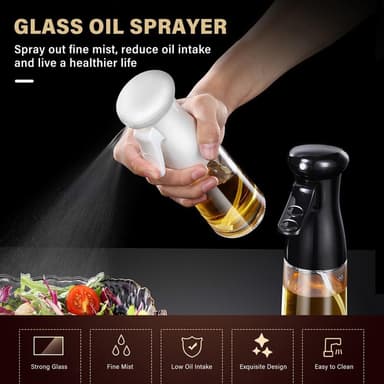 Oliesprayflaske 200 ml eddikespenser Madlavning af grillsalat