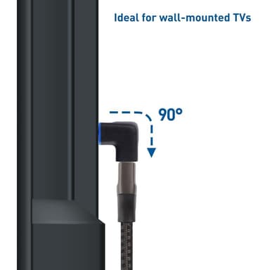 Cable Matters vinklet HDMI-adapter 8K60Hz 4K120Hz HDR 2-pak