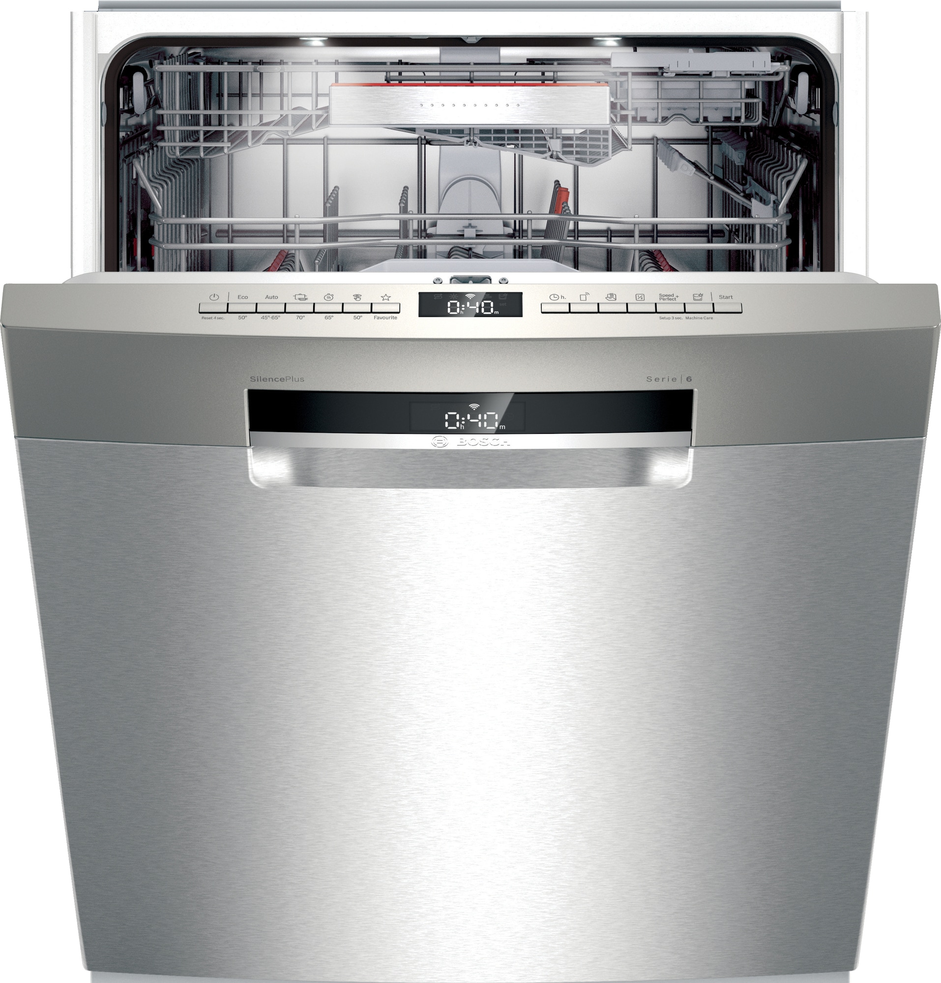 Bosch Serie 6 opvaskemaskine SMU6ZDI76S (rustfrit stål) thumbnail