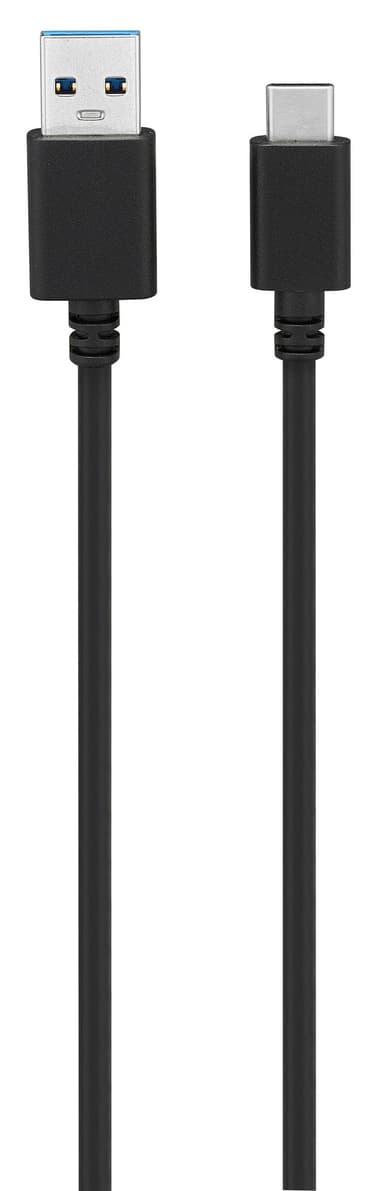 Goji biloplader 2.4 A med USB A til C kabel (sort)