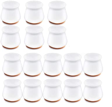 Møbelfødder / beskyttelse til møbelben Silikone/Fit 25-30 mm 16-pak.