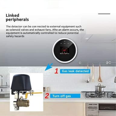 INF Smart Wifi gasdetektor med farvedisplay