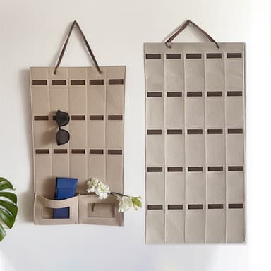 Væghængt brille opbevaring Beige 70x40 cm