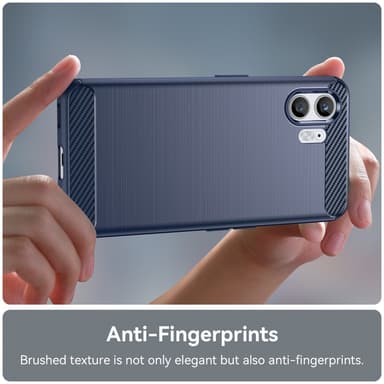 SKALO Nothing Phone (2) Armor Carbon Stødsikker TPU-cover - Blå