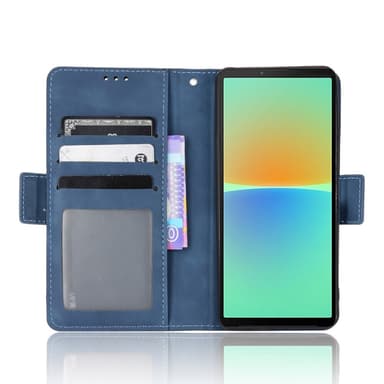 SKALO Sony Xperia 10 V 6-RUM Pungetaske - Blå
